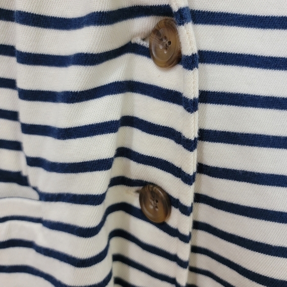 J. Crew Blue and white striped Soft Cotton Blazer Jacket Size XS - Picture 5 of 15